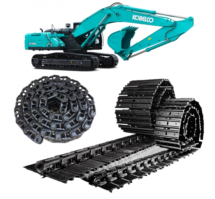 Factory direct sales SK480 undercarriage parts Track chain SK400 SK480LC SK480LC-6E Track link For KOBELCO Mine Excavator